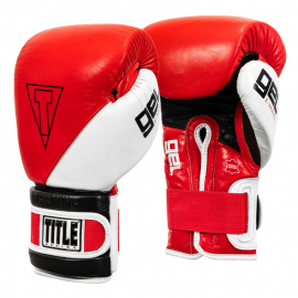 Боксерські рукавиці Title Gel E-Series Training&Sparring Gloves Red White Black