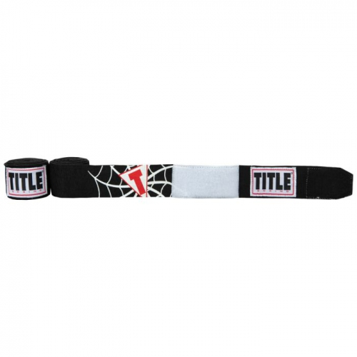 Title Elastic Hero Hand Wraps 180 Spider Black buy