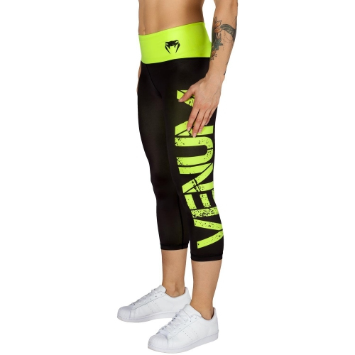 Womens Venum Power Leggings Crops Black Yellow price