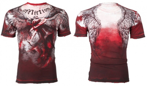 Футболка Affliction Upward T-Shirt Red цена