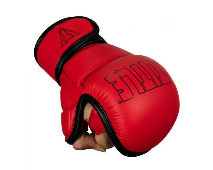 Перчатки Title MMA Voyager Safe Spar Gloves Red Black