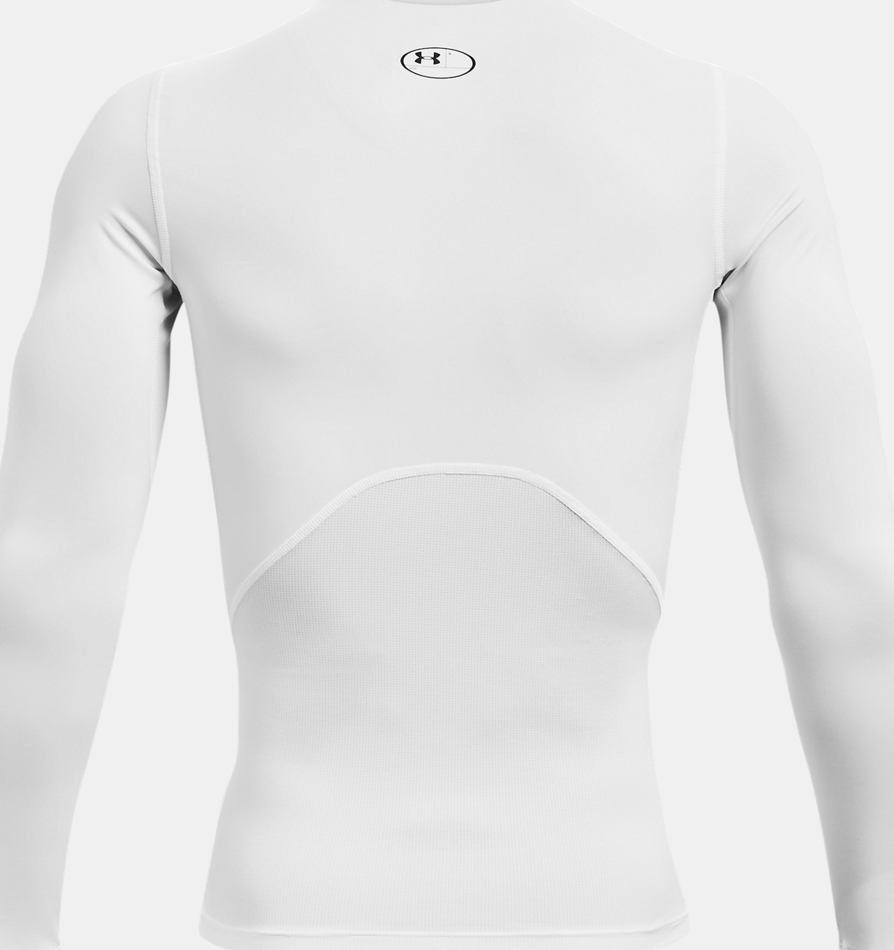 Mens Compression Long Sleeve Under Armour HeatGear® White Black original