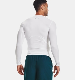 Компресійна футболка Under Armour HeatGear® White Black купити