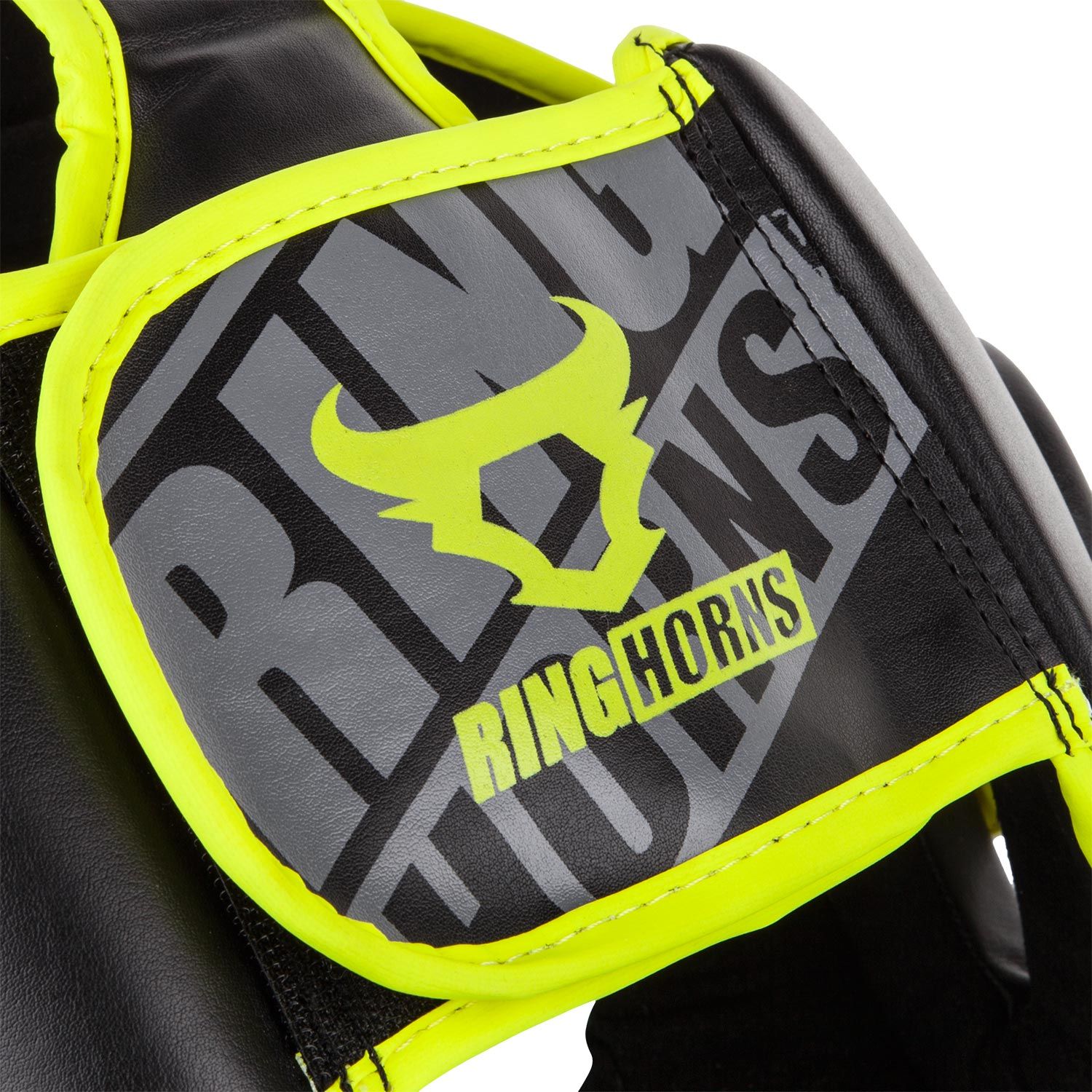 Боксерский шлем Ringhorns Charger Headgear-Black Neo Yellow оригинал
