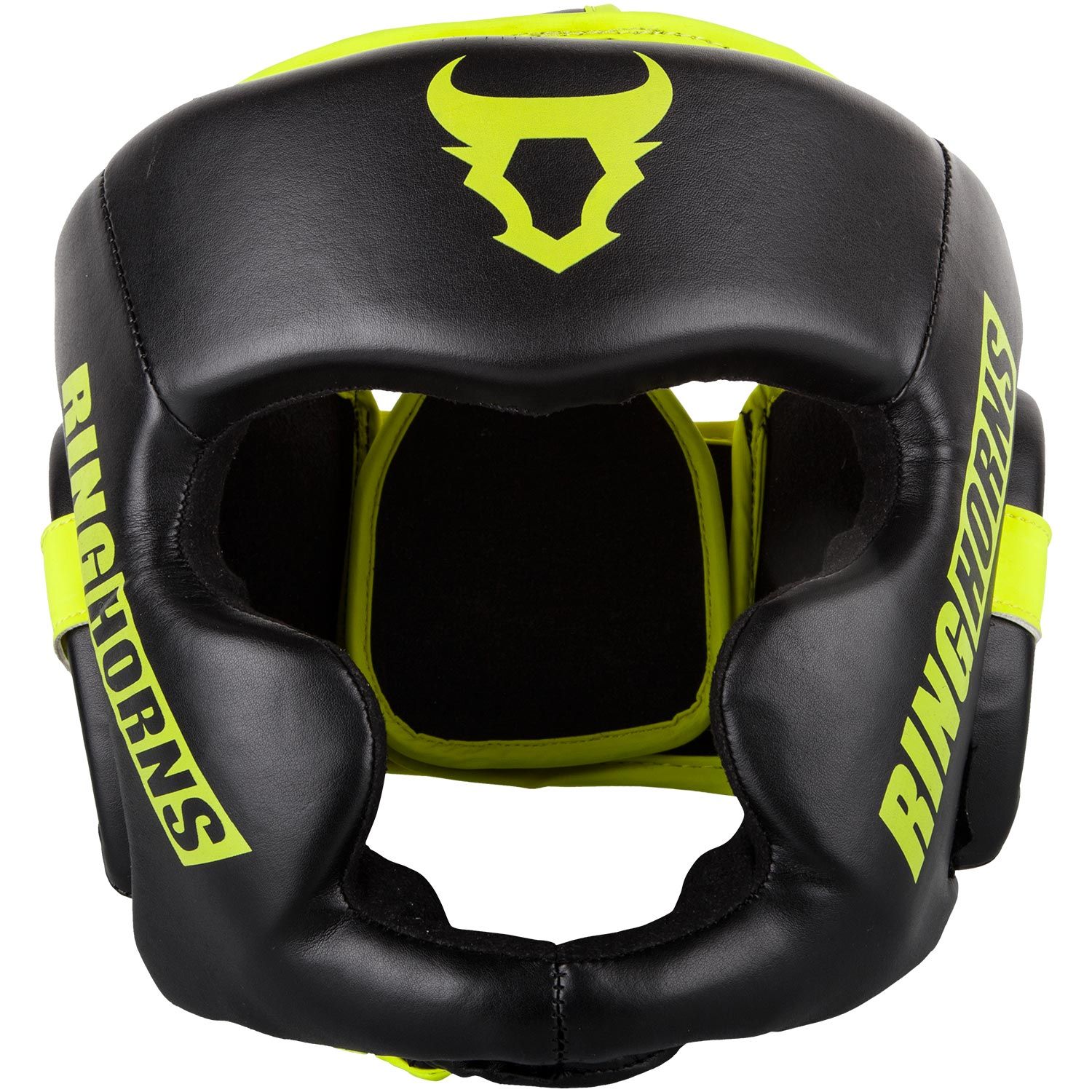 Боксерский шлем Ringhorns Charger Headgear-Black Neo Yellow купить