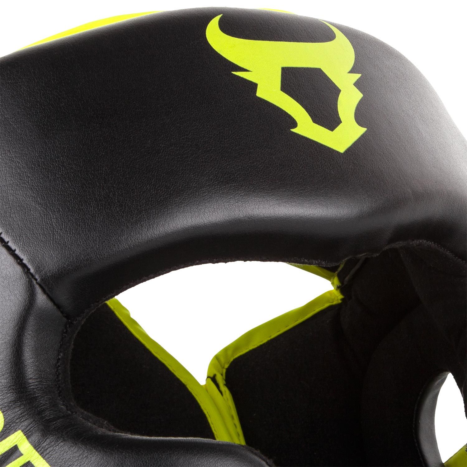 Боксерский шлем Ringhorns Charger Headgear-Black Neo Yellow фото