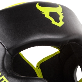 Боксерський шолом Ringhorns Charger Headgear-Black Neo Yellow, Фото № 4