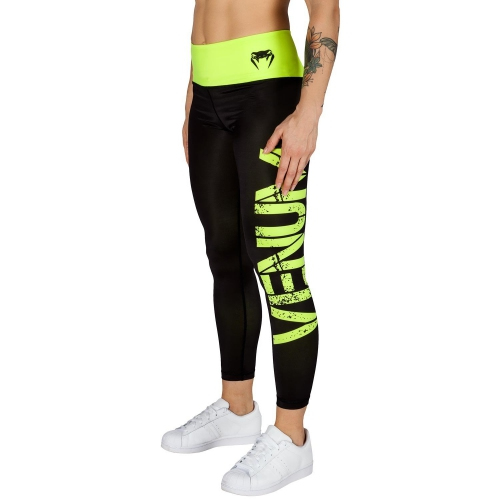 Женские леггинсы Venum Power Leggings Black Yellow ціна