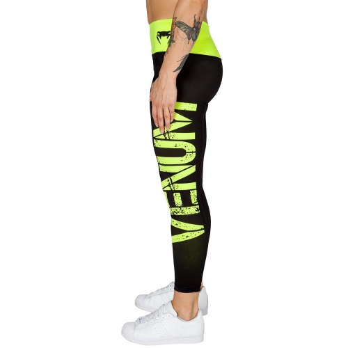Женские леггинсы Venum Power Leggings Black Yellow фото
