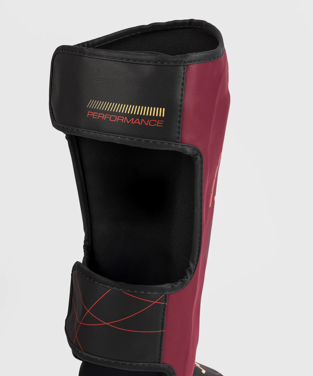 Venum Tactical XT Shinguards - Black/Burgundy/Gold photo