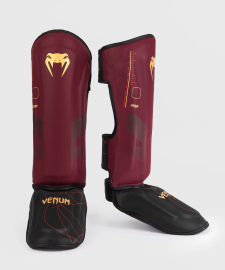 Venum Tactical XT Shinguards - Black/Burgundy/Gold