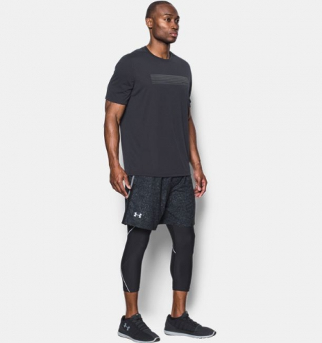 Шорты Under Armour Launch SW Printed 7 Shorts Black цена