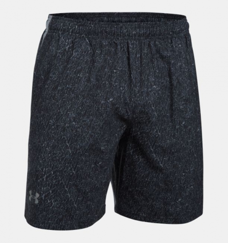 Шорты Under Armour Launch SW Printed 7 Shorts Black фото