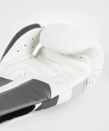 Venum Elite Evo Boxing Gloves - Grey White, Photo No. 4