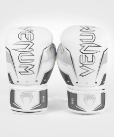 Venum Elite Evo Boxing Gloves - Grey White, Photo No. 2