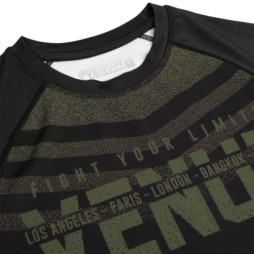 Рашгард Venum Signature Rashguard Long Sleeves Black Khaki Exclusive размер