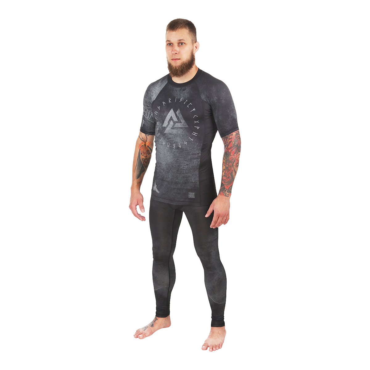 Рашгард Peresvit Overpower Grey Short Sleeve фото