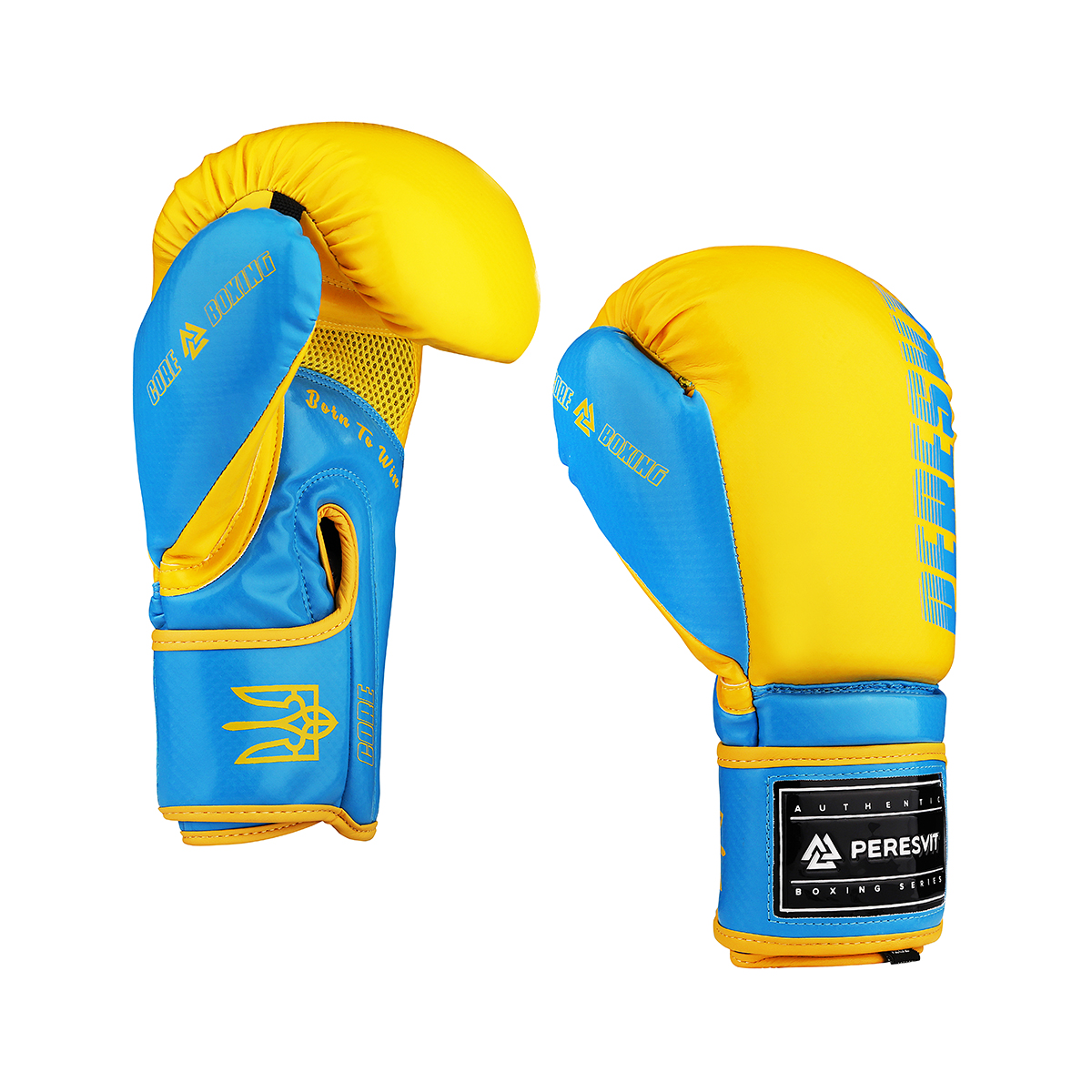 Боксерские перчатки Peresvit Core Boxing Gloves Blue Yellow цена