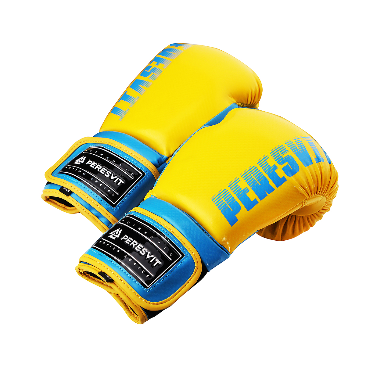 Боксерские перчатки Peresvit Core Boxing Gloves Blue Yellow оригинал