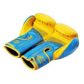 Боксерські рукавиці Peresvit Core Boxing Gloves Blue Yellow, Фото № 6