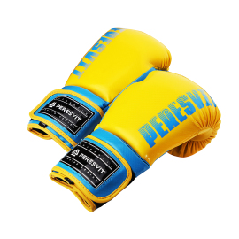 Боксерские перчатки Peresvit Core Boxing Gloves Blue Yellow, Фото № 5