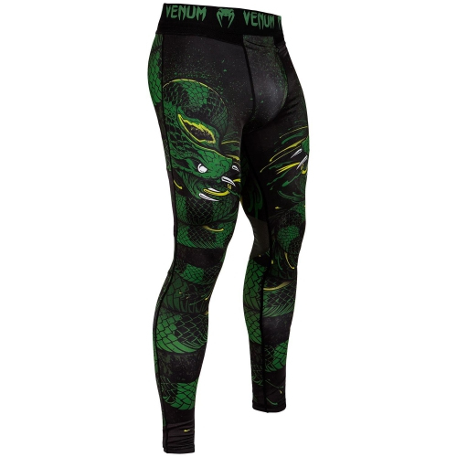 Компрессионные штаны Venum Green Viper Spats Black Green купити