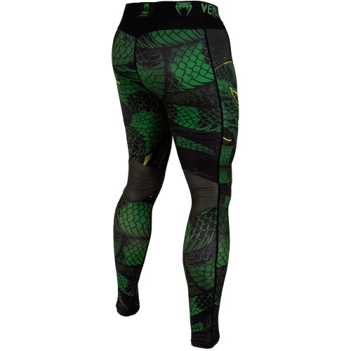Компрессионные штаны Venum Green Viper Spats Black Green фото