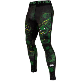Компрессионные штаны Venum Green Viper Spats Black Green
