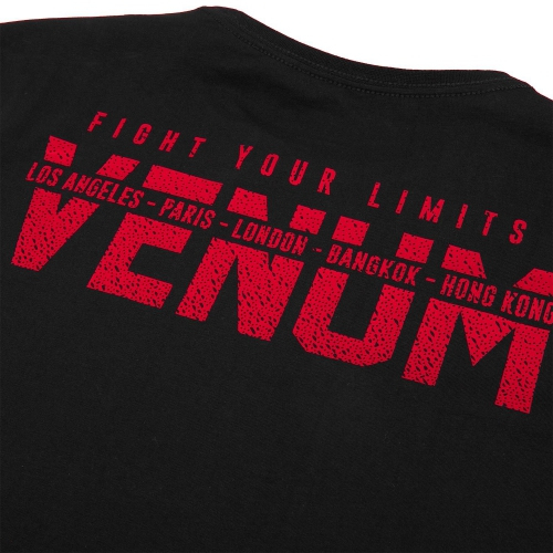 Лонгслів Venum Signature T-shirt Long Sleeves Black Red розмір
