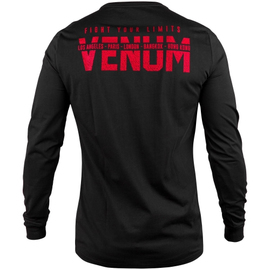Лонгслив Venum Signature T-shirt Long Sleeves Black Red, Фото № 4