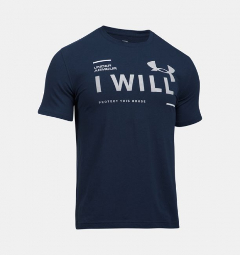 Under Armour I Will T-Shirt Charged Cotton Navy photo