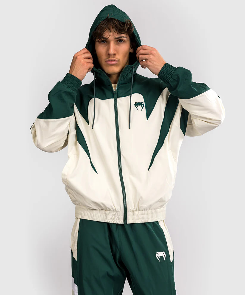 Venum Attack 90 Tracksuit Jacket - Forest Green/Ice photo