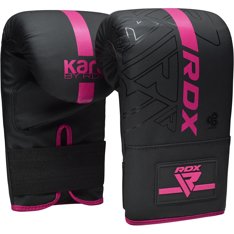 Снарядні рукавиці RDX F6 Kara Black Pink купити