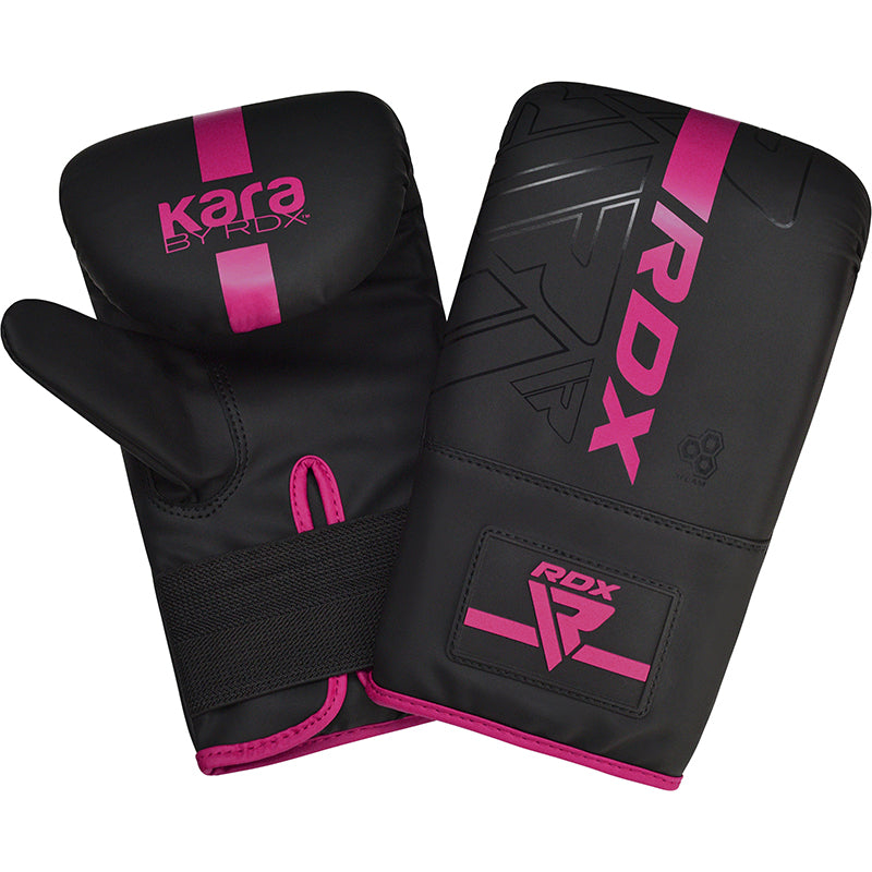 Снарядні рукавиці RDX F6 Kara Black Pink ціна