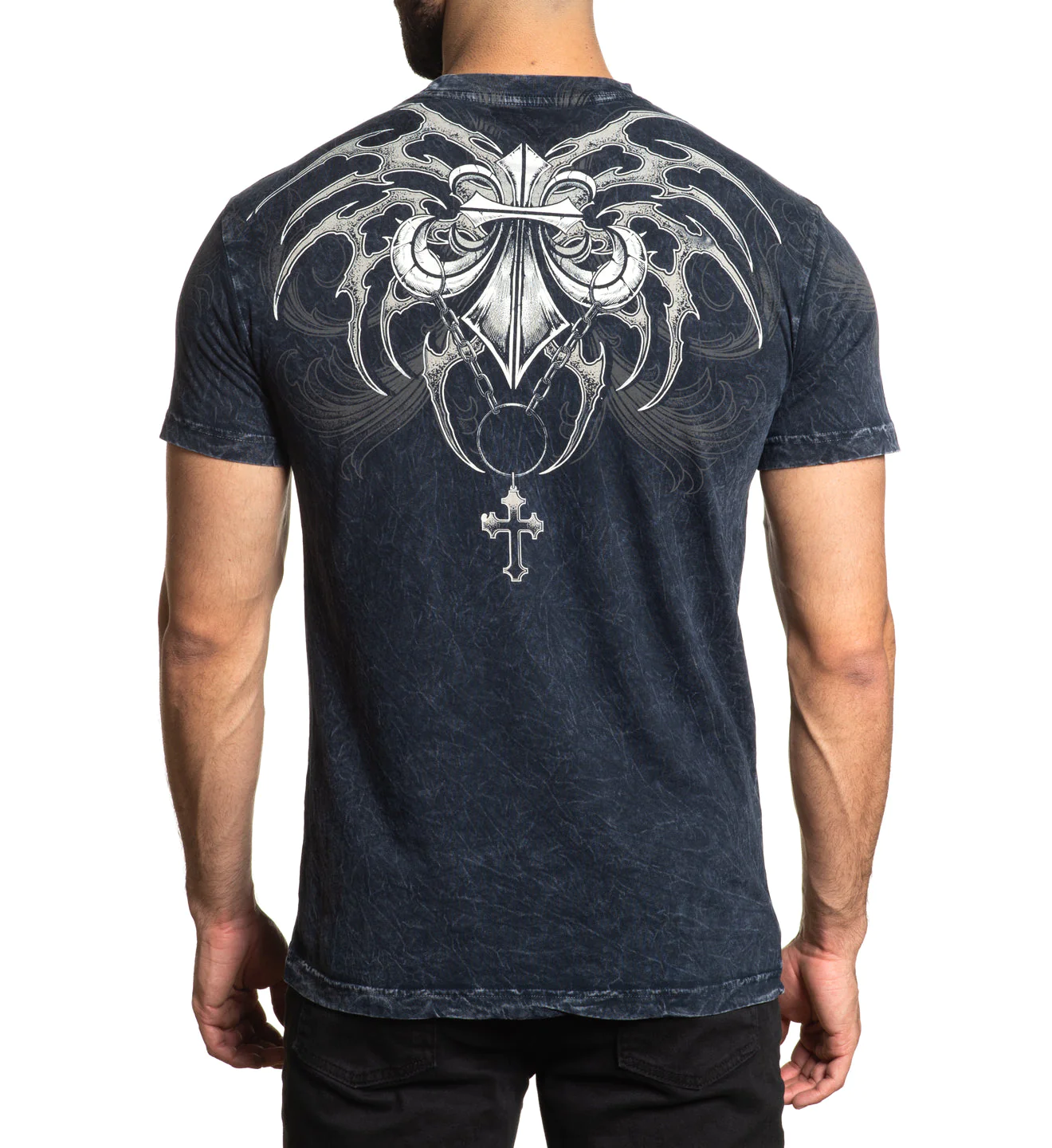 Affliction Shred Fest Black Heavy Lava Wash T-shirt buy