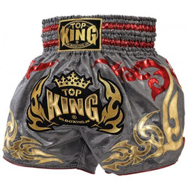 Шорты для тайского бокса Top King Muay Thai Shorts  Silver - Gold