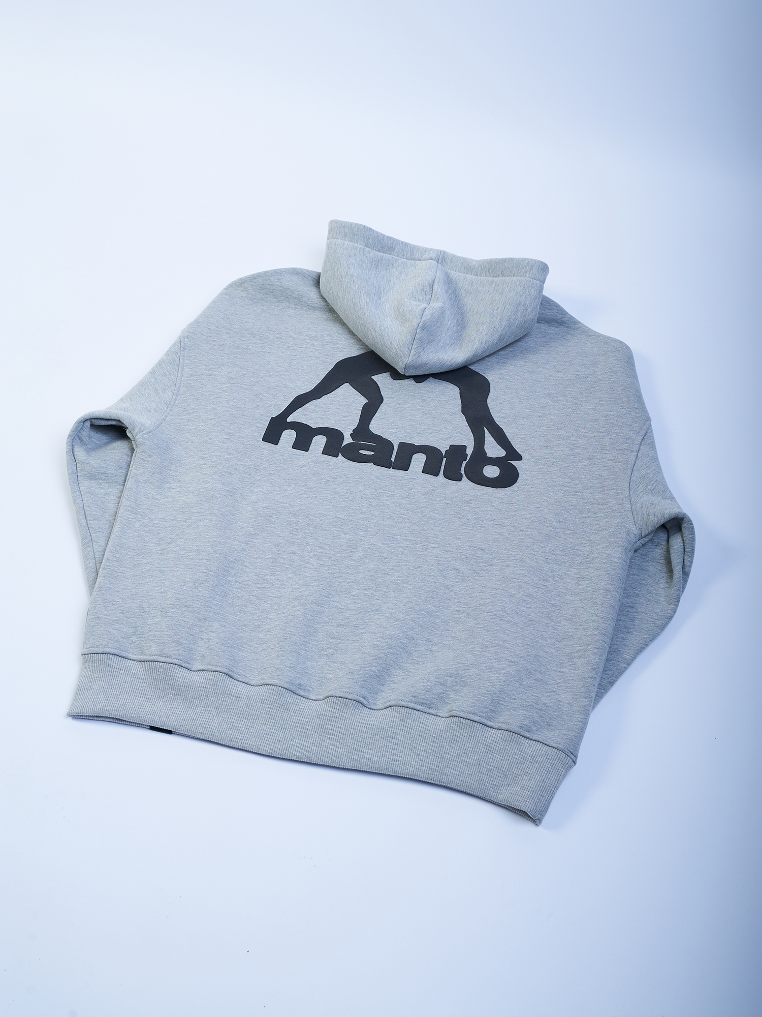 Худі MANTO Hoodie Label Oversize Heather Gray фото