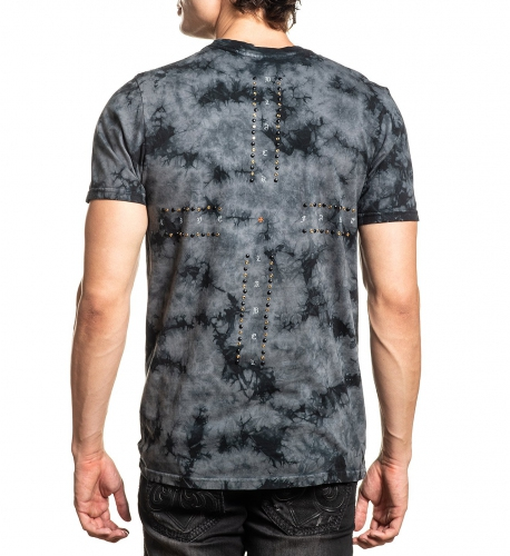 Футболка Affliction Forget In Obsidan SS Tee Doom Wash купить