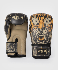 Боксерські рукавиці Venum Tiger Kids Boxing Gloves Black Neon Orange купити