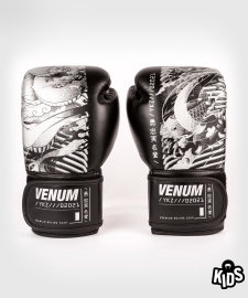 Боксерські рукавиці для дітей Venum YKZ21 Boxing Gloves For Kids Black White