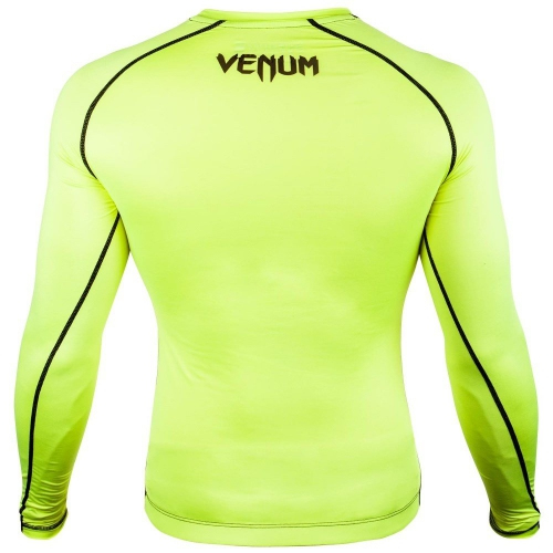 Компресійна футболка Venum Contender 3.0 Compression T-shirt Long Sleeves Yellow/Black купити