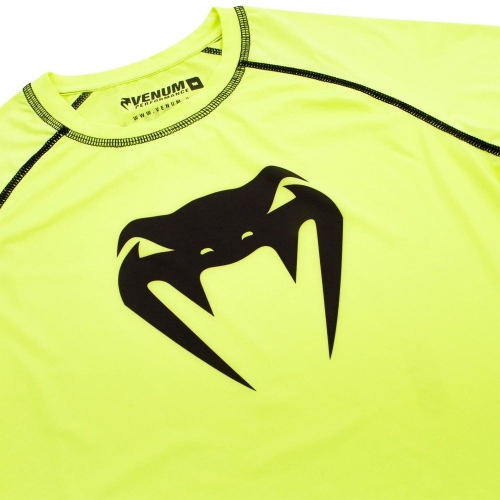 Компресійна футболка Venum Contender 3.0 Compression T-shirt Long Sleeves Yellow/Black фото