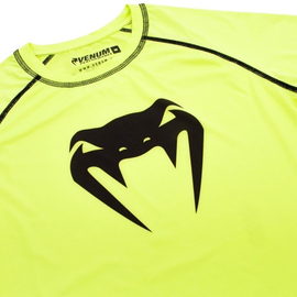 Компрессионная футболка Venum Contender 3.0 Compression T-shirt Long Sleeves Yellow/Black, Фото № 4