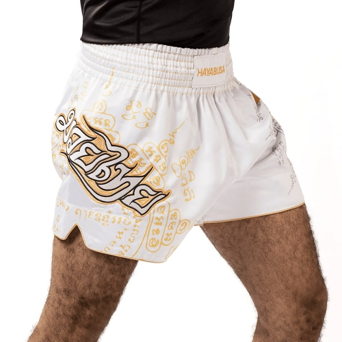Шорти для тайського боксу Hayabusa Falcon Muay Thai Shorts White фото
