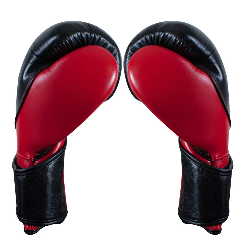 Боксерские перчатки Cleto Reyes High Precision Leather Training Gloves Black Red купить