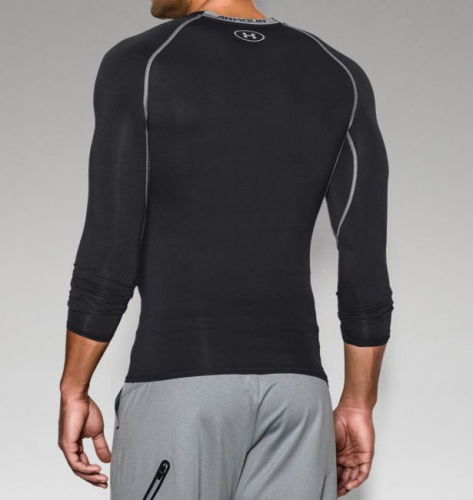 Компресійна футболка Under Armour HeatGear Compression Long Sleeve Black купити