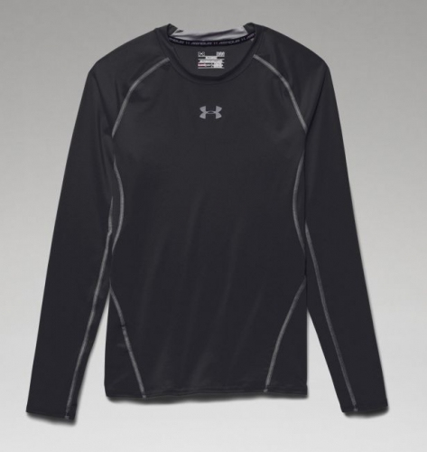Компресійна футболка Under Armour HeatGear Compression Long Sleeve Black фото