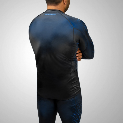 Hayabusa Geo Long Sleeve Rashguard Blue buy