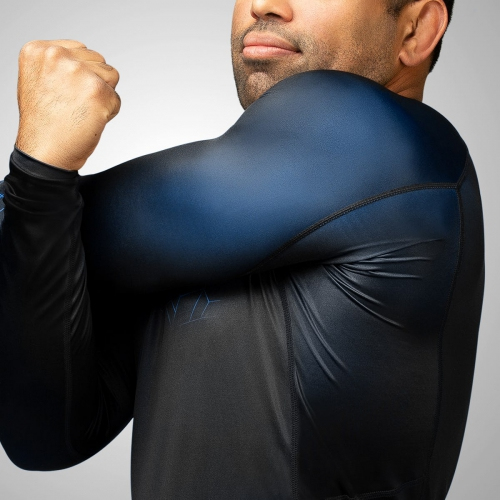 Hayabusa Geo Long Sleeve Rashguard Blue photo