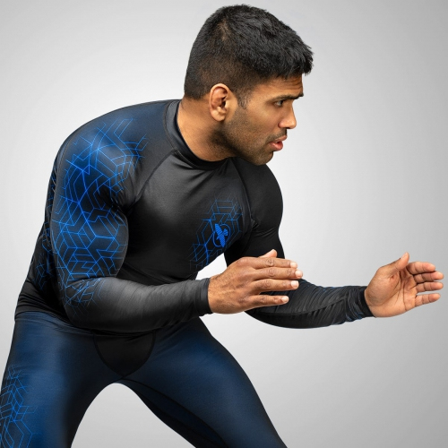 Hayabusa Geo Long Sleeve Rashguard Blue price